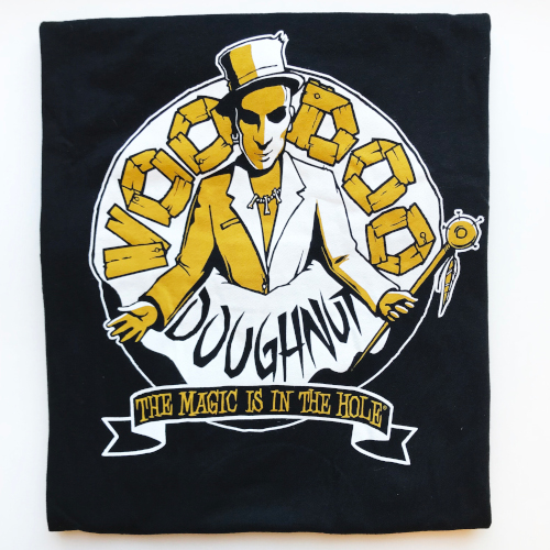 Men's Black Classic T-Shirt | Voodoo Doughnut