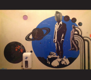 Mona Superhero Duct Tape Mural #2 | Voodoo Doughnut