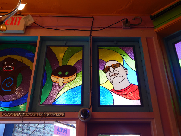 Cat Daddy Stained Glass Window