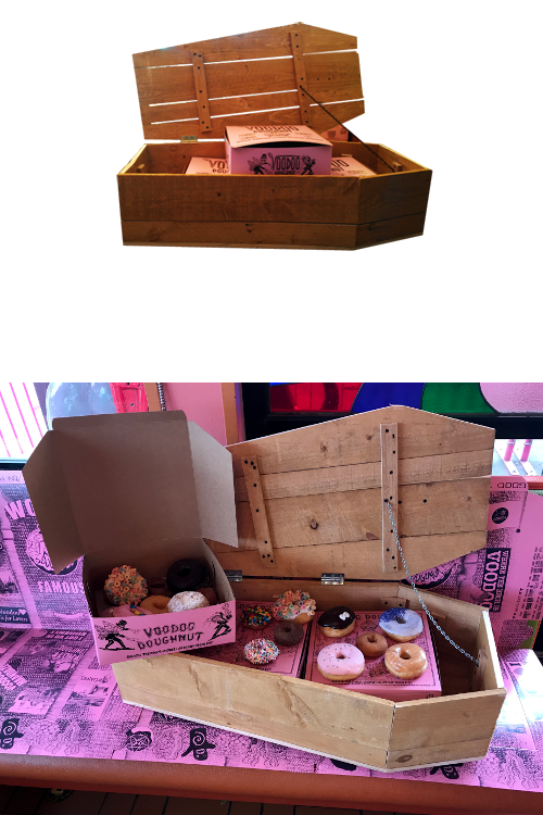 Voodoo Doughnut Coffin of Doughnuts