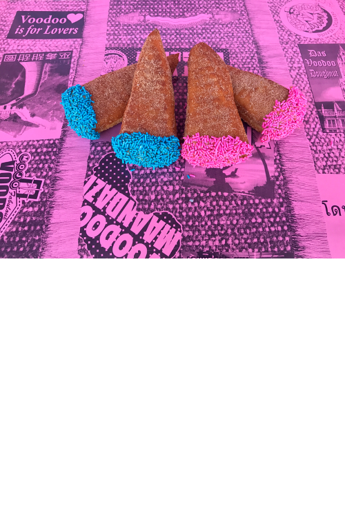 New Baby Blunts "Cigar" Shaped Doughnuts in pink or blue