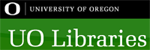 Green and black UO Libraries logo from University of Oregon