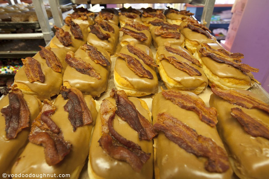 Tray of Bacon Maple Bars