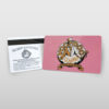 Pink gift card with Voodoo Logo to right; back of card on left